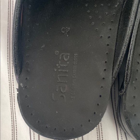 Sanita Purple and Black Clogs with Funky Design - Picture 4 of 4